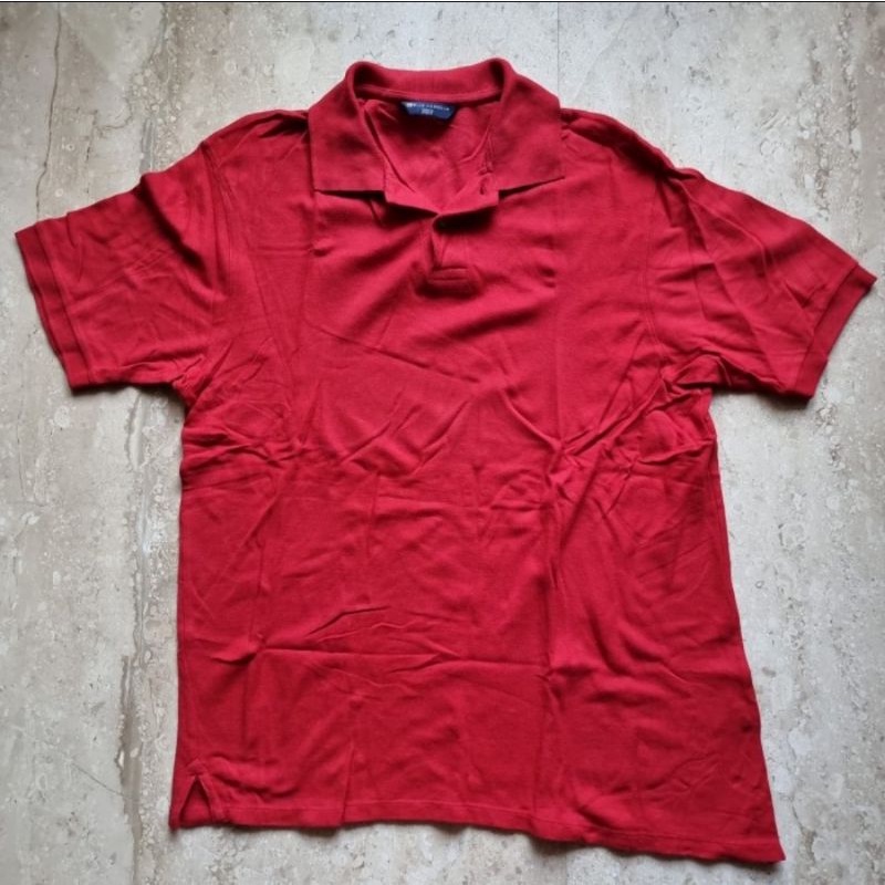 《PRELOVED》Blue Harbour kaos polo merah