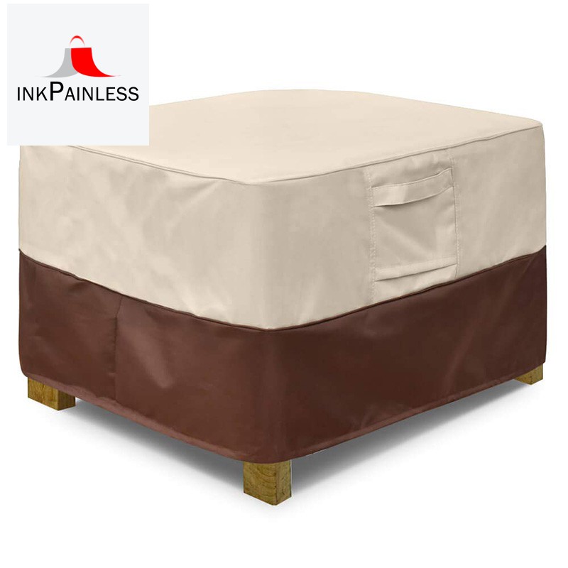 Square Patio Ottoman Cover Waterproof Outdoor Ottoman Cover With Padded Handles Patio Side Table Cover Heavy Duty Outdoor Furniture Covers Shopee Indonesia