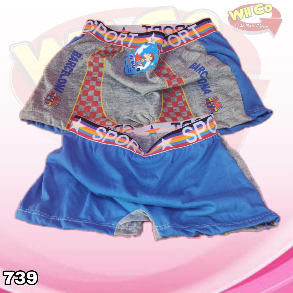 K739 - (Harga 1Pcs) CELANA DALAM ANAK PAKAIAN DALAM ANAK COWOK BOXER HT MAN SIZE (S - L)