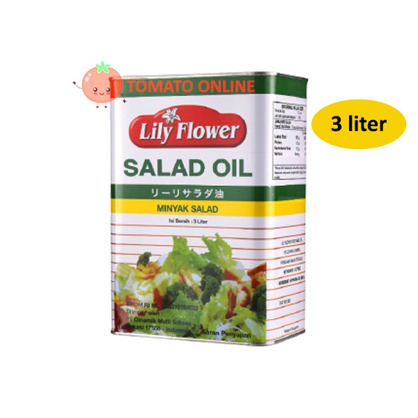 Lily Flower Flowers / Minyak Salad Oil / 3 Liter ltr L / 3Liter 3ltr 3L