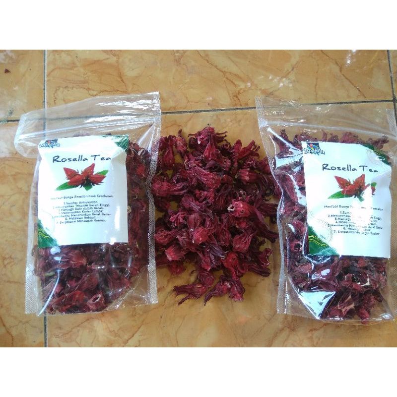 

Teh Bunga Rosella Merah Kering Grosir Rosela Merah 100 Gram