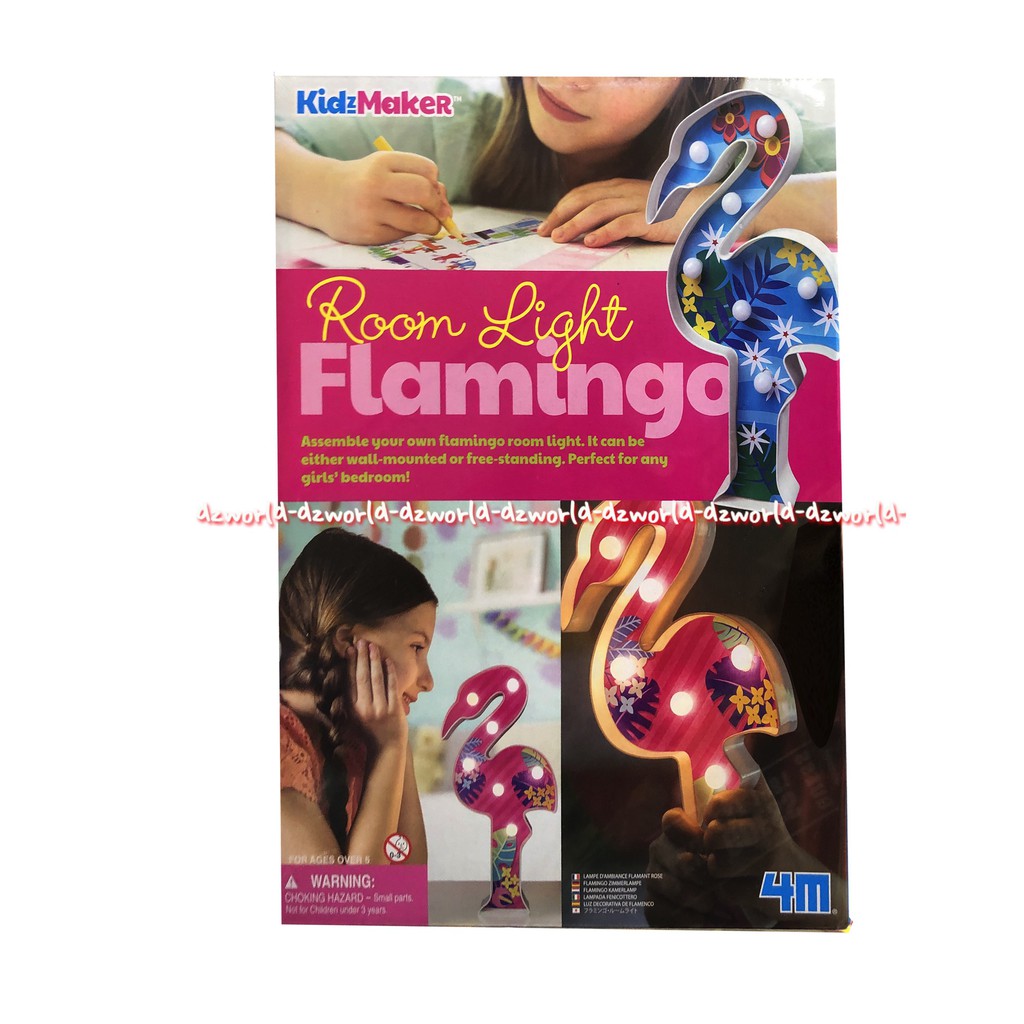 4M Room Light Flamingo Kreasi Anak Membuat Lampu Tidur Flamingo