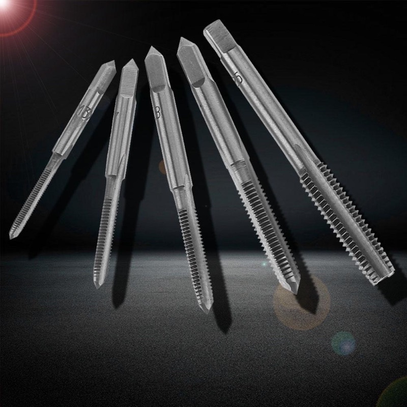 Alloet Mata Bor Wrench Drill Bit Hand Tapping Twist Bit 6 PCS - H21 - Silver