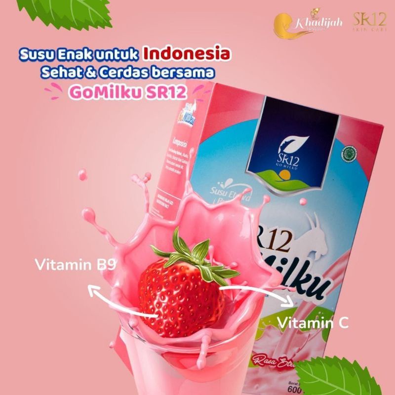 

Stroberi Susu Kambing Etawa Premium Gomilku SR12 / Alergi Susu Sapi