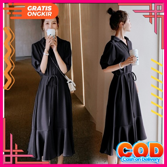 Pakaian Natal Terbaru Dres Wanita Kekinian / Dress Brukat Scarlet Pendek Remaja Korea Terbaru 2022 M