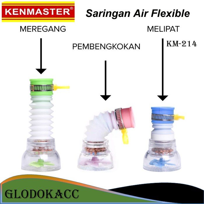 Saringan Air Flexible / Kenmaster Water Filter Air Kran / Penyaring Air