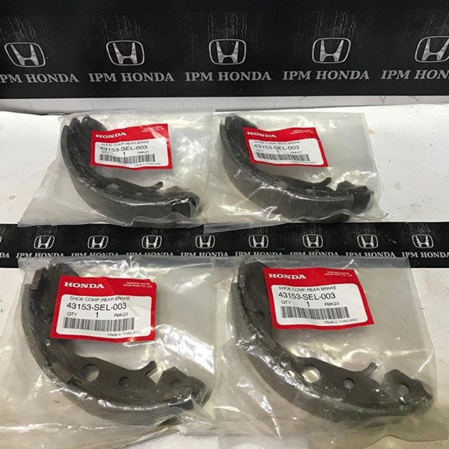 43153 SEL Brake Shoe Shoes Kampas Rem Tromol Belakang Honda City GD8 IDSI 2003 2004 2005 2006 2007 2008 Original / No Brand