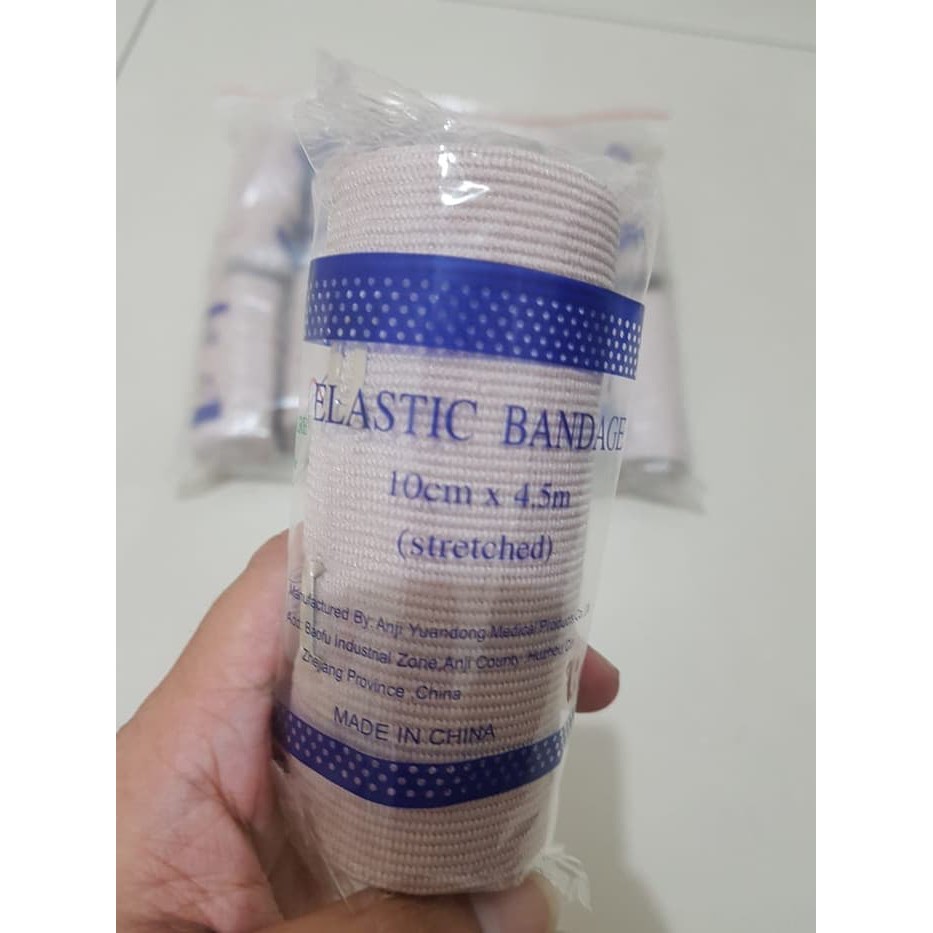 Elastic Bandage 4 Inch Perban Elastis 10 cm x 4.5m Perban Lutut Tangan - BA4