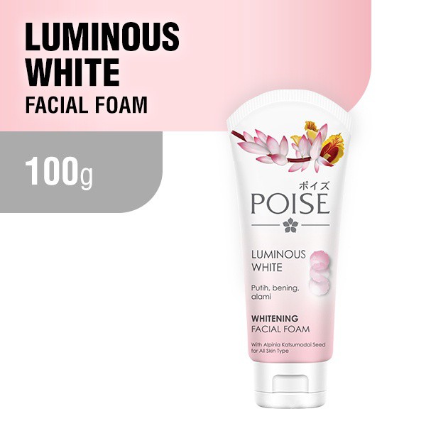 Poise Luminous White Whitening Facial Foam 100gr