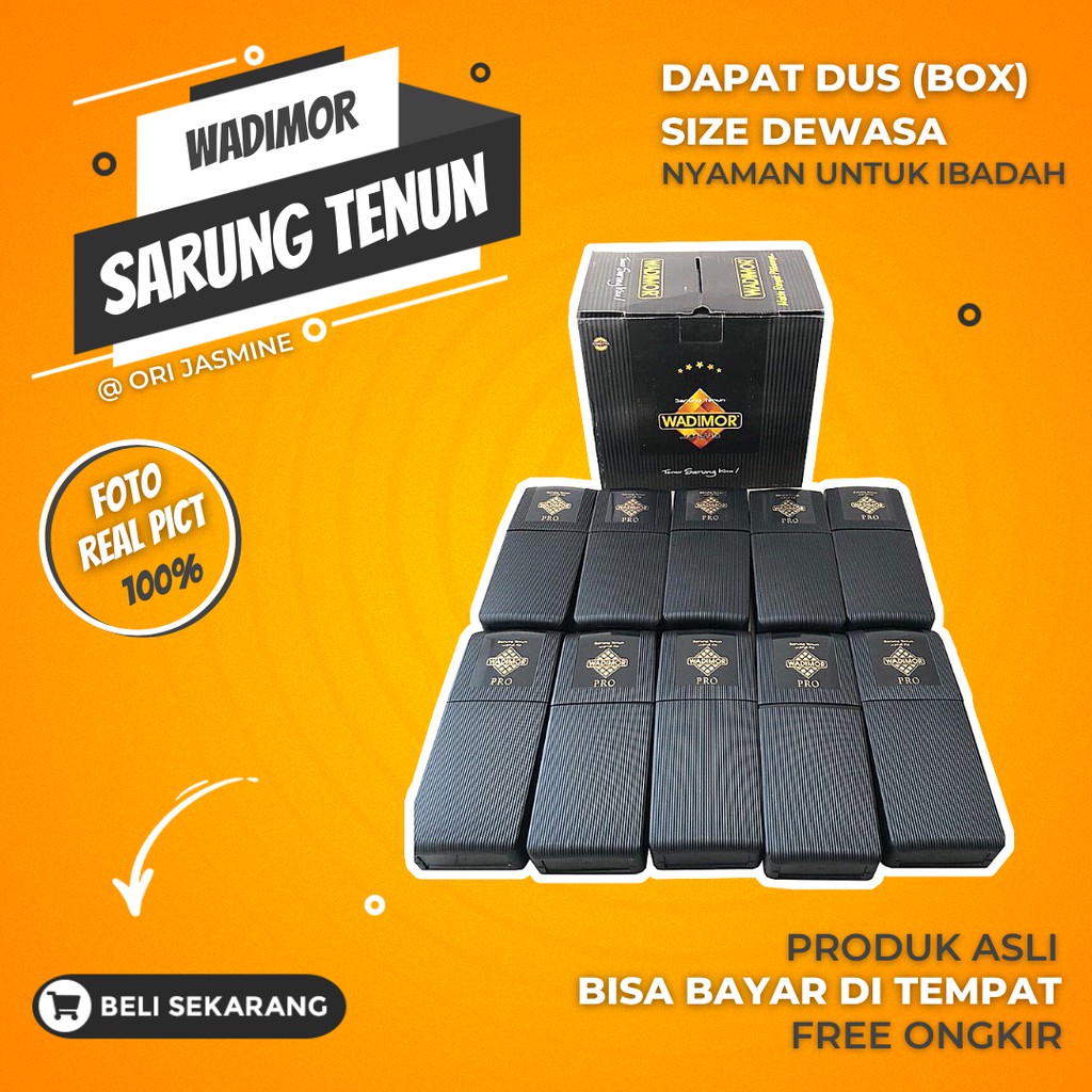 Sarung wadimor polos hitam polos putih | Shopee Indonesia