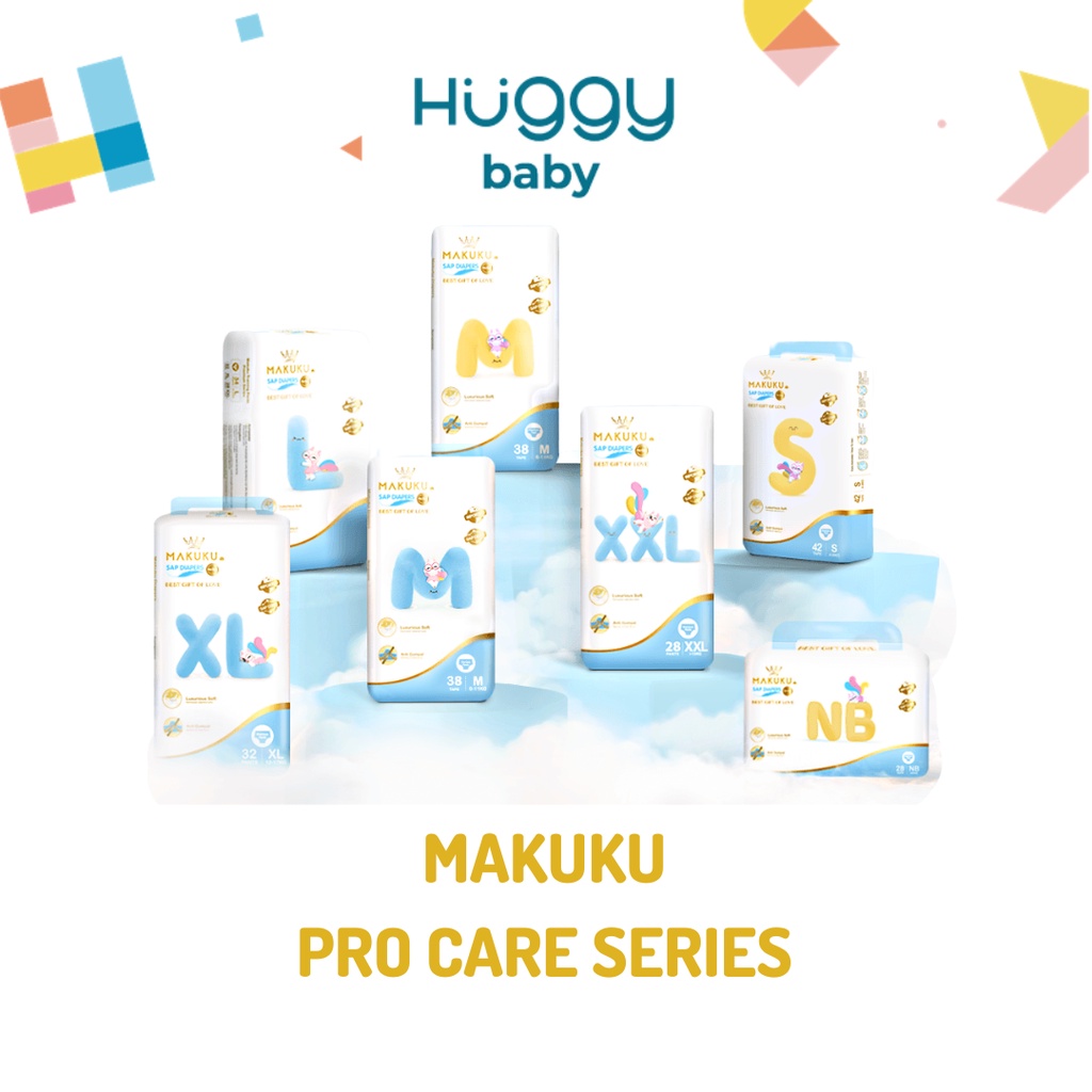 Makuku PRO CARE Premium Diapers | Popok Bayi Anak SAP Core