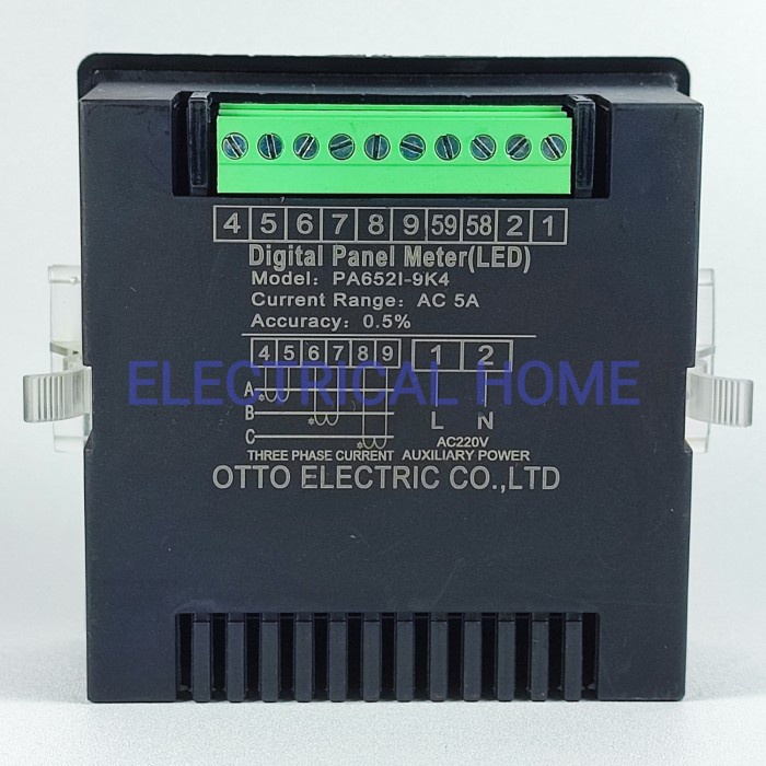 Ampere Meter AM 3Phase Digital LED PA652I-9K4 96x96mm OTTO