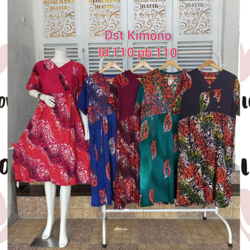 daster batik kimono busui tali samping kanan kiri