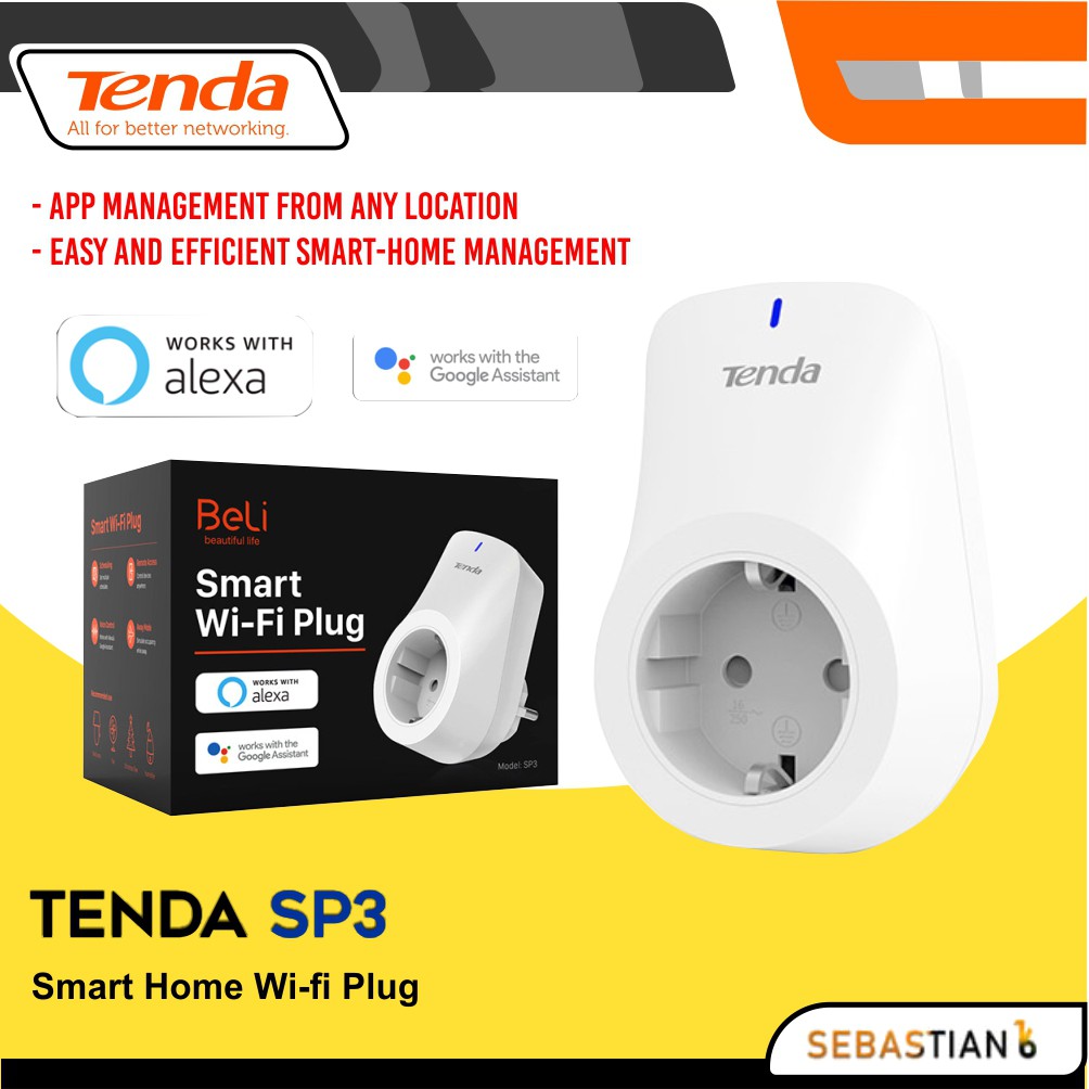 WiFi Smart Plug Socket 16A with Power Monitor Stop Kontak Colokan stop kontak timer