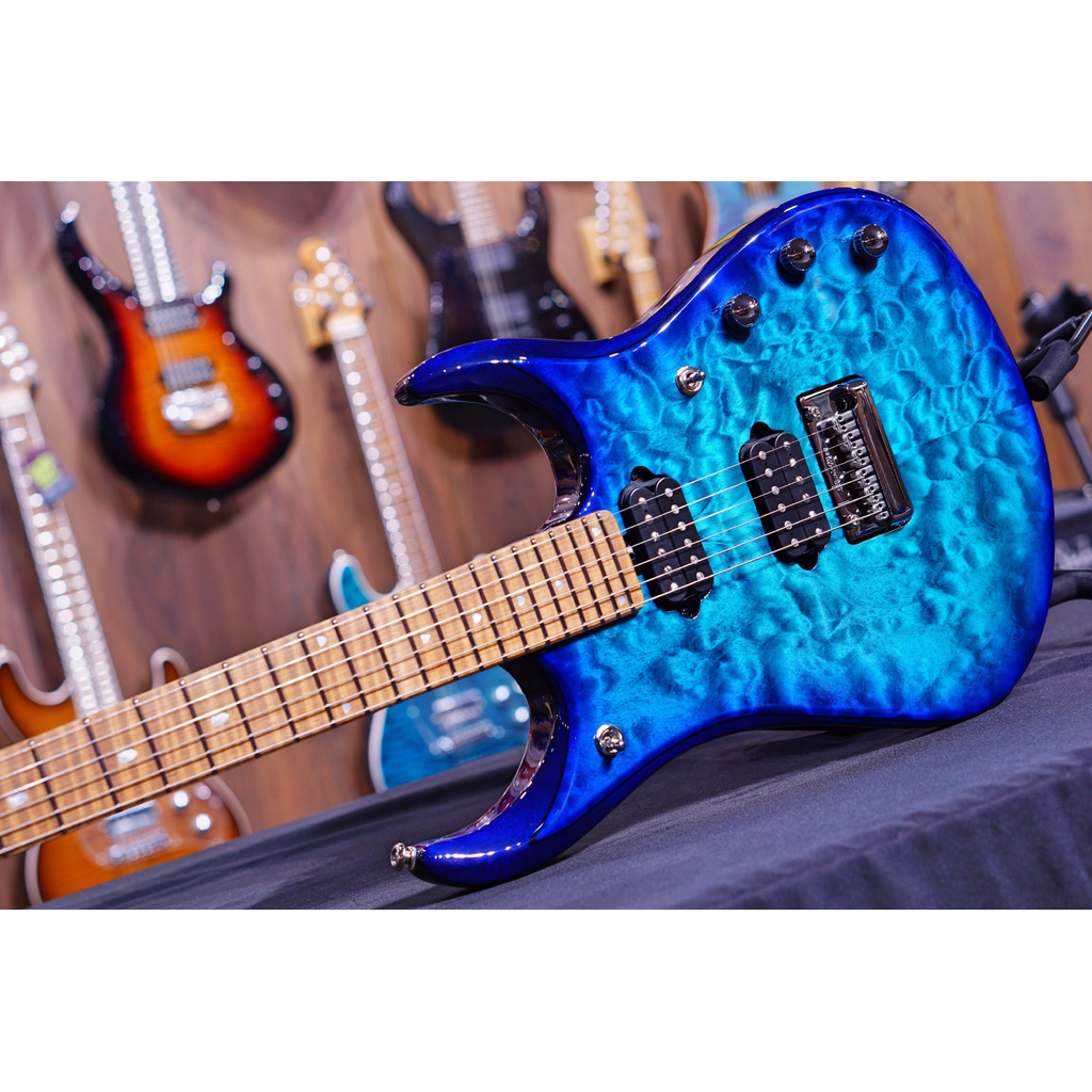 Ernie Ball Music Man JP15 Electric Guitar - Cerulean Paradise Quilt G92758