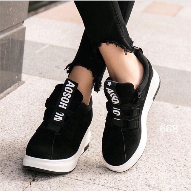 Sneakers r668 sepatu wanita import