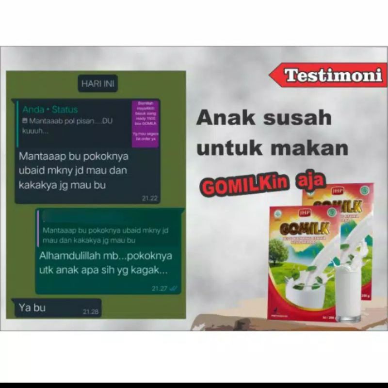 

Susu Kambing Gomilk/Susu Kambing Etawa/ Susu Kambing Menyehatkan