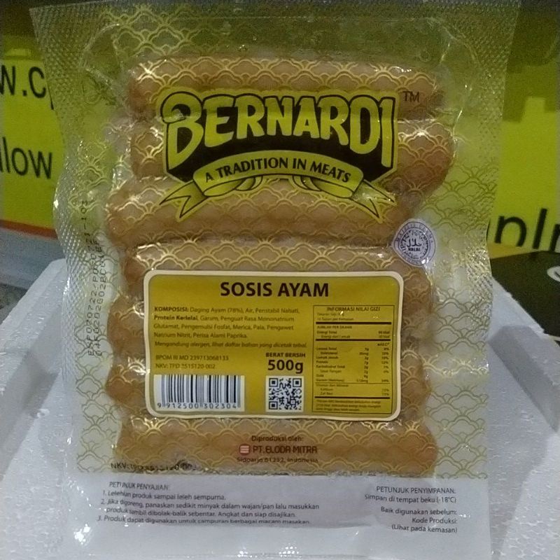 

BERNARDI PREMIUM SOSIS AYAM 10 CM - TASYA KITCHEN