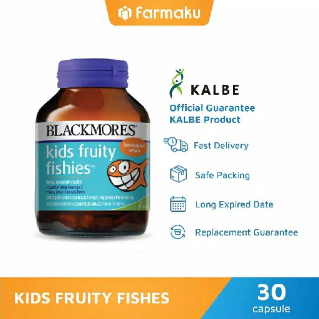 BLACKMORES KIDS FRUITY FISHES / DHA BAYI DAN ANAK / VITAMIN BAYI DAN ANAK/ VITAMIN OTAK