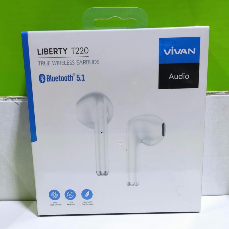 Headset Wireless/Earbuds/Bluetooth Vivan Liberty T220 White