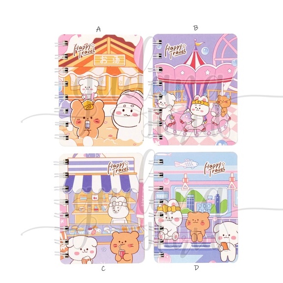 

GCC Notebook A7 Spiral Happy Travel Buku Catatan Motif Picnic GCC 308018