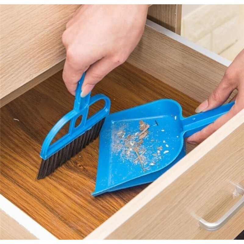 Makassar V123 sapu mini plus serokan sapu pengki mini dustpan set