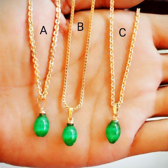 Kalung xuping kalung+liontin kalung batu giok