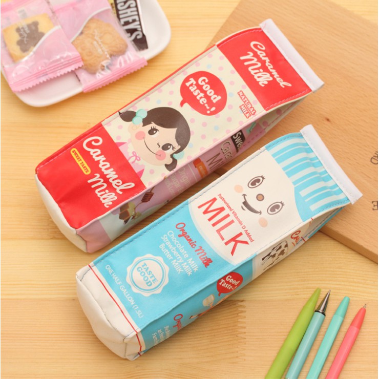 

Tempat Pensil Kotak Pensil Bentuk Kotak Susu Milk Kotak Warna Warni