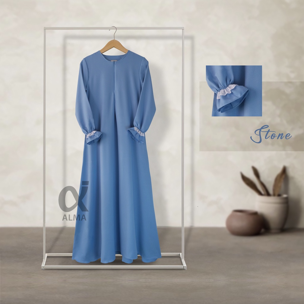 Amira dress | Size S M L XL XXL | Gamis Casual Dress Daily Gamis Renda Baju Muslimah