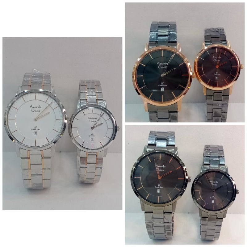 JAM TANGAN ALEXANDRE CHRISTIE COUPLE 8639 MD/LD ORIGINAL & GARANSI RESMI AC