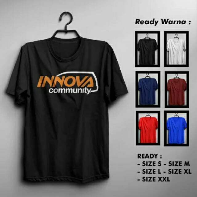 KAOS INNOVA COMMUNITY/ Kaos Baju Distro NEW KIJANG INOVA Cotton Combed 30s Premium / Kaos Keren / Ka