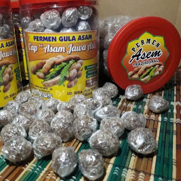 

Permen Gula Asam Jawa Asli Kemasan Toples Isi 120 Butir