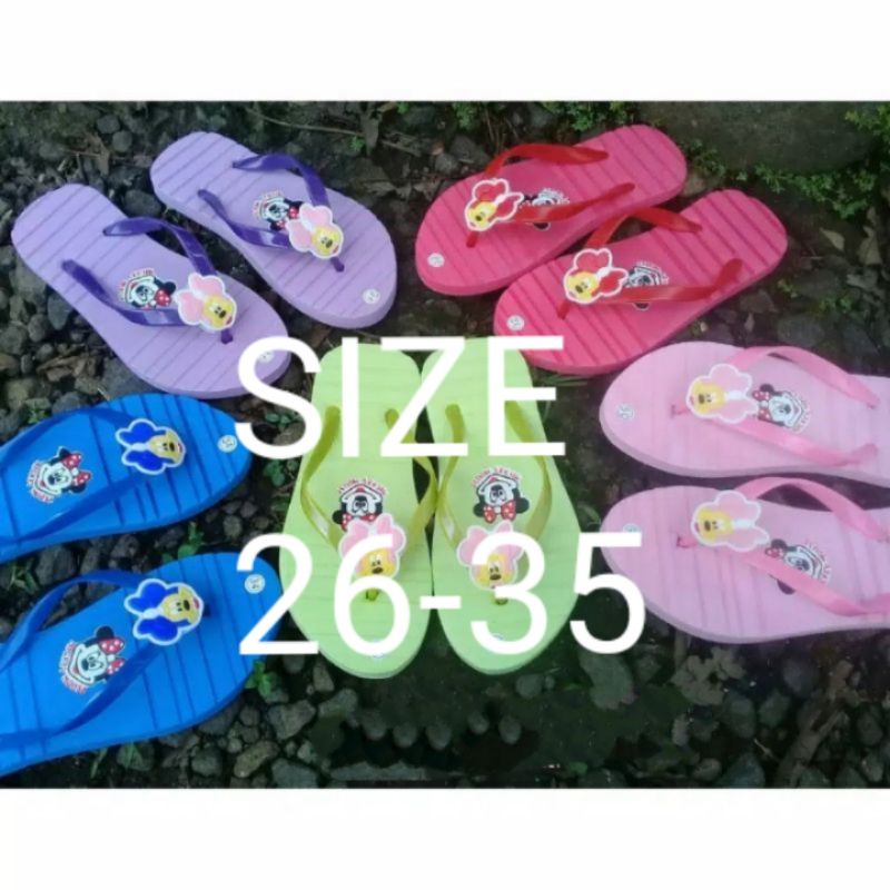 SANDAL JEPIT ANAK MINIMALIS  MICKEY MOUSE SZ 26-35