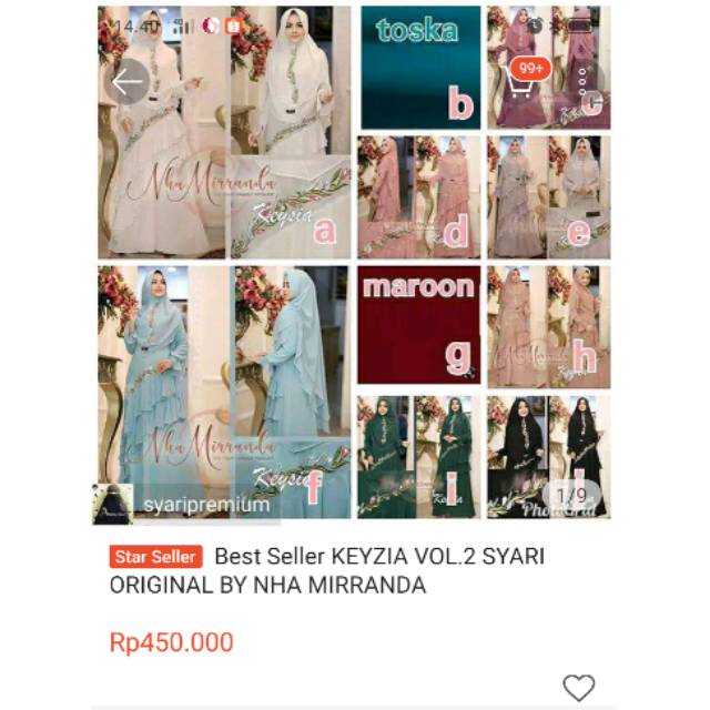 Gamis keysia by Nha Miranda.new.sale