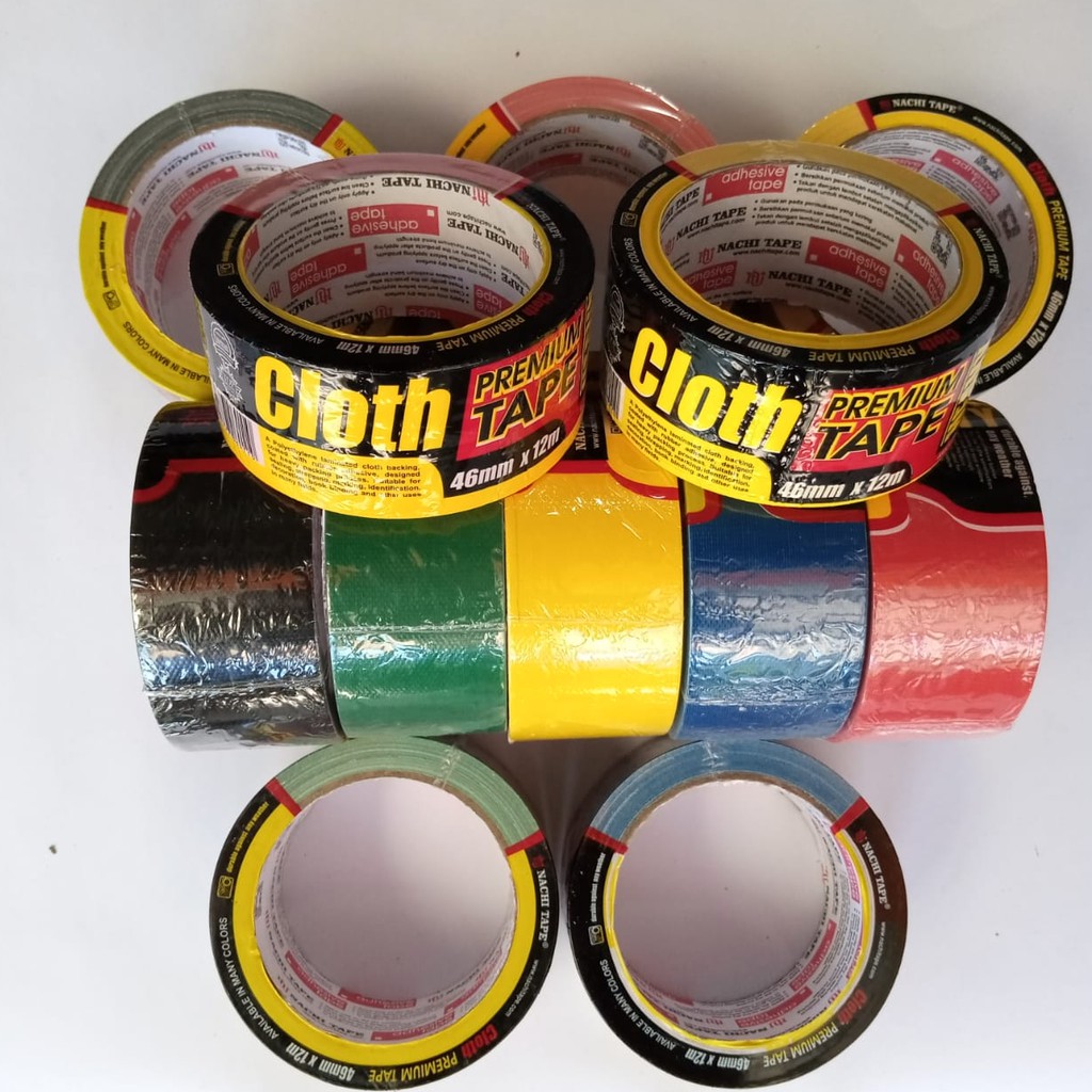 Lakban Kain Hitam Isolasi Tape Nachi 2 inch x 12 meter 46 Lakban Kain Hitam Isolasi Tape Nachi 2 inch x 12 meter 46