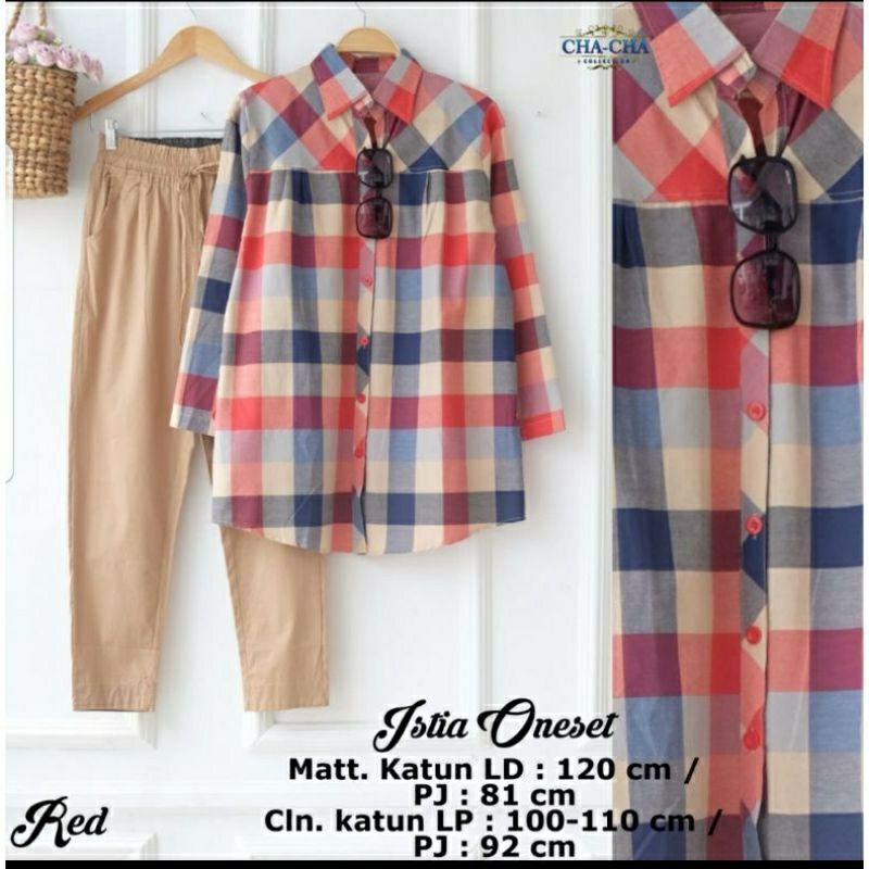 Setelan katun wanita Istia one set by cha cha fashion solo-3