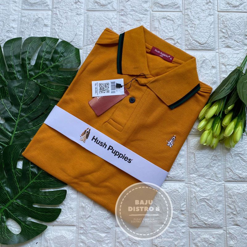 KAOS POLO KERAH COWOK LENGAN PENDEK KAOS KERAH HUSH PUPPIES HITAM MAROON NAVY
