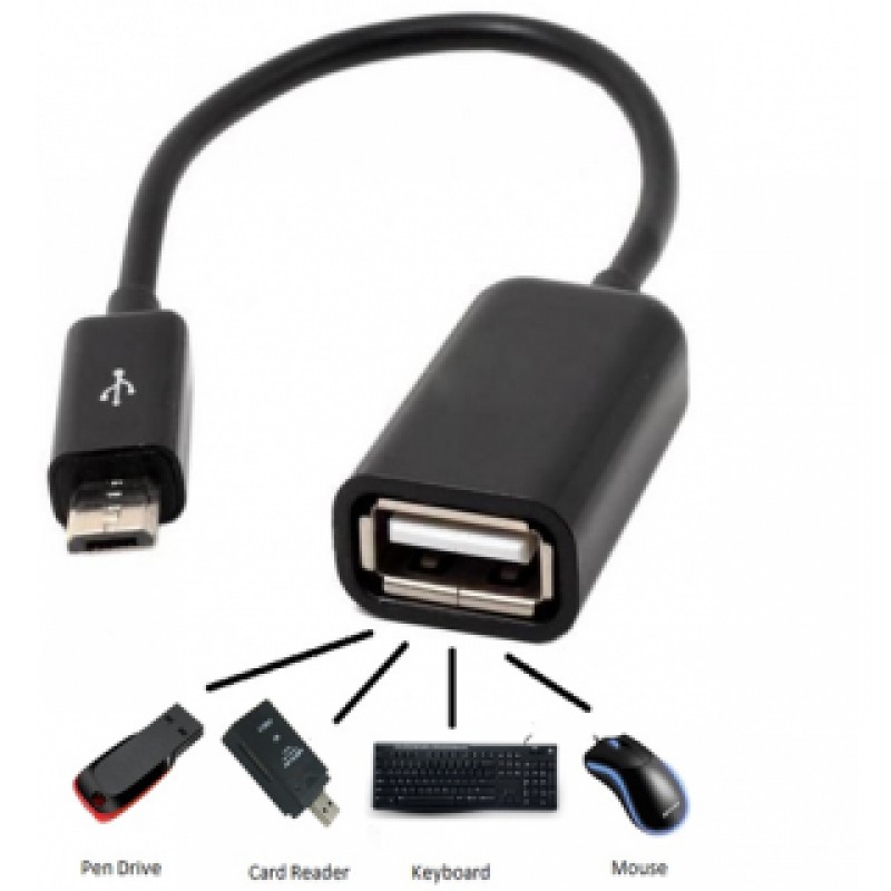 Kabel OTG V8 Konektor Micro to USB For Android