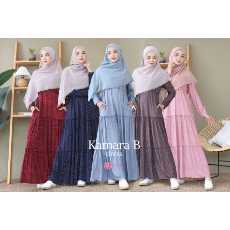 ZIZARA - KAMARA SERI B DRESS ORIGINAL BY ZIZARA- GAMIS MURAH/DRESS ZIZARA/BAHAN RAYON/GAMIS BUSUI/