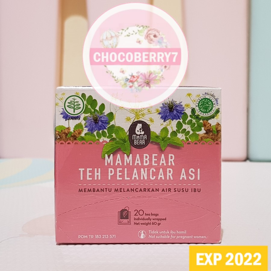 Teh Mama Bear Pelancar Asi 1 Box Teh Mamabear Asi Booster 20 Sachet