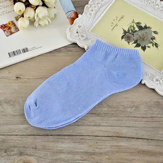 Kaos Kaki Polos Semata Kaki Kaos Kaki Ankle Bahan Spandex Lembut Cute Short Socks