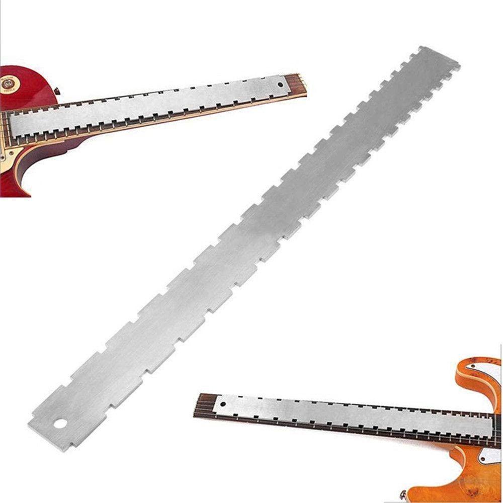 Pineapple Guitar Neck Gauge Acoustic Aksesoris Gitar Elektrik Tepi Lurus Dengan String Action Ruler