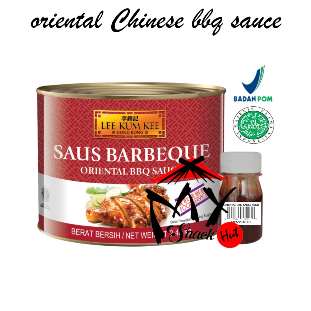 ORIENTAL BBQ SAUCE 50GR - CHINESE BARBECUE LEE KUM KEE MASAKAN SAOS SAUS BARBEKYU AYAM BEBEK CHINA HALAL MUI