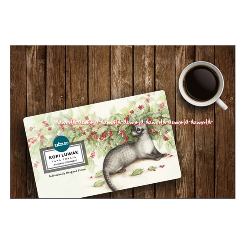 Excelso Kopi Luwak Tana Toraja 100gr Drip Coffee Coffe Kopi Saring Ekselso Exselso Kopi Dengan Saringan Filter Drip Coffee