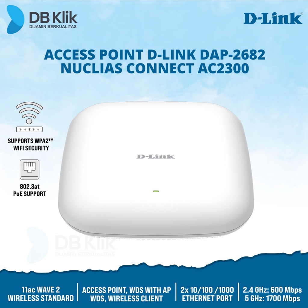 Access Point D-Link DAP-2682 Nuclias Connect AC2300 Wave2 DualBand PoE