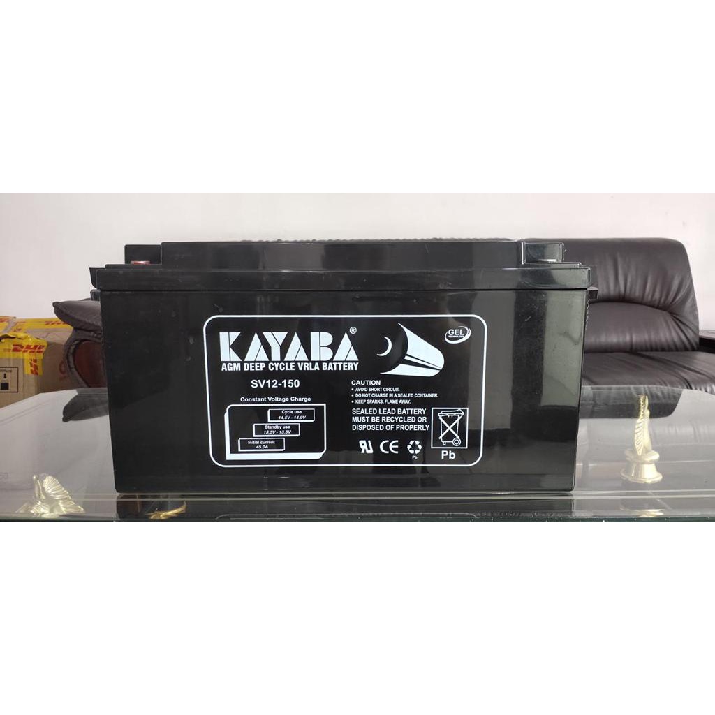 BATTERY DEEP CYCLE SOLAR PANEL KAYABA12V 150AH AKI KERING 12V 150AH BATERAI KAYABA