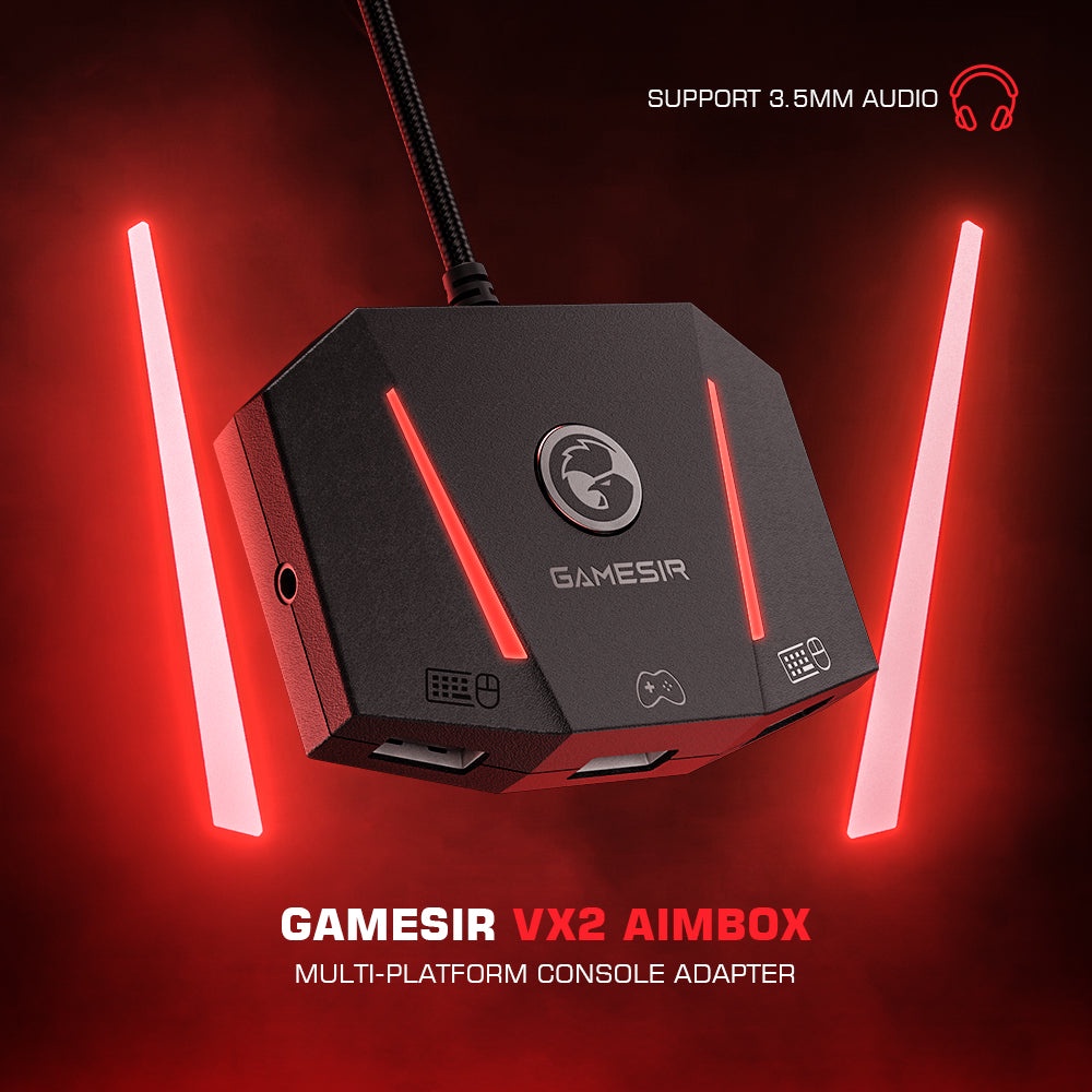 GameSir VX2 AimBox Adapter Convert Keyboard Mouse Controller PS4 PS5 Xbox Series