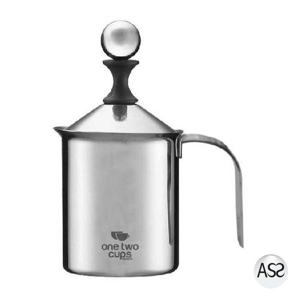 ASS Shop - OneTwoCups Gelas Kopi Espresso Latte Art Coffee Milk Frother 400ml