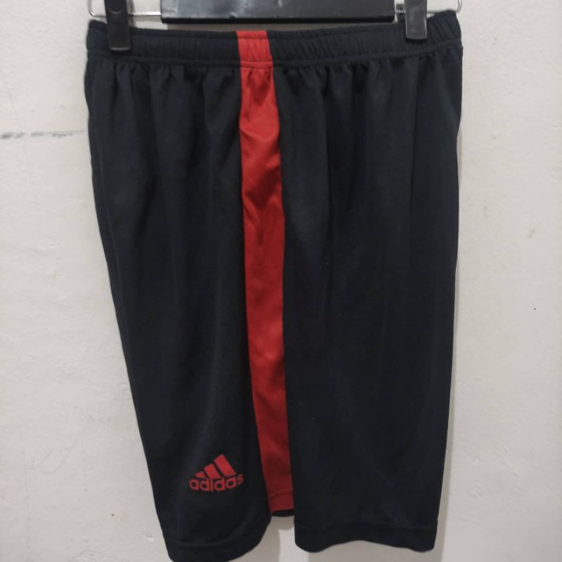 CELANA ADIDAS HITAM MERAH BOLA FUTSAL OLAHRAGA LARI SANTAI JOGGING