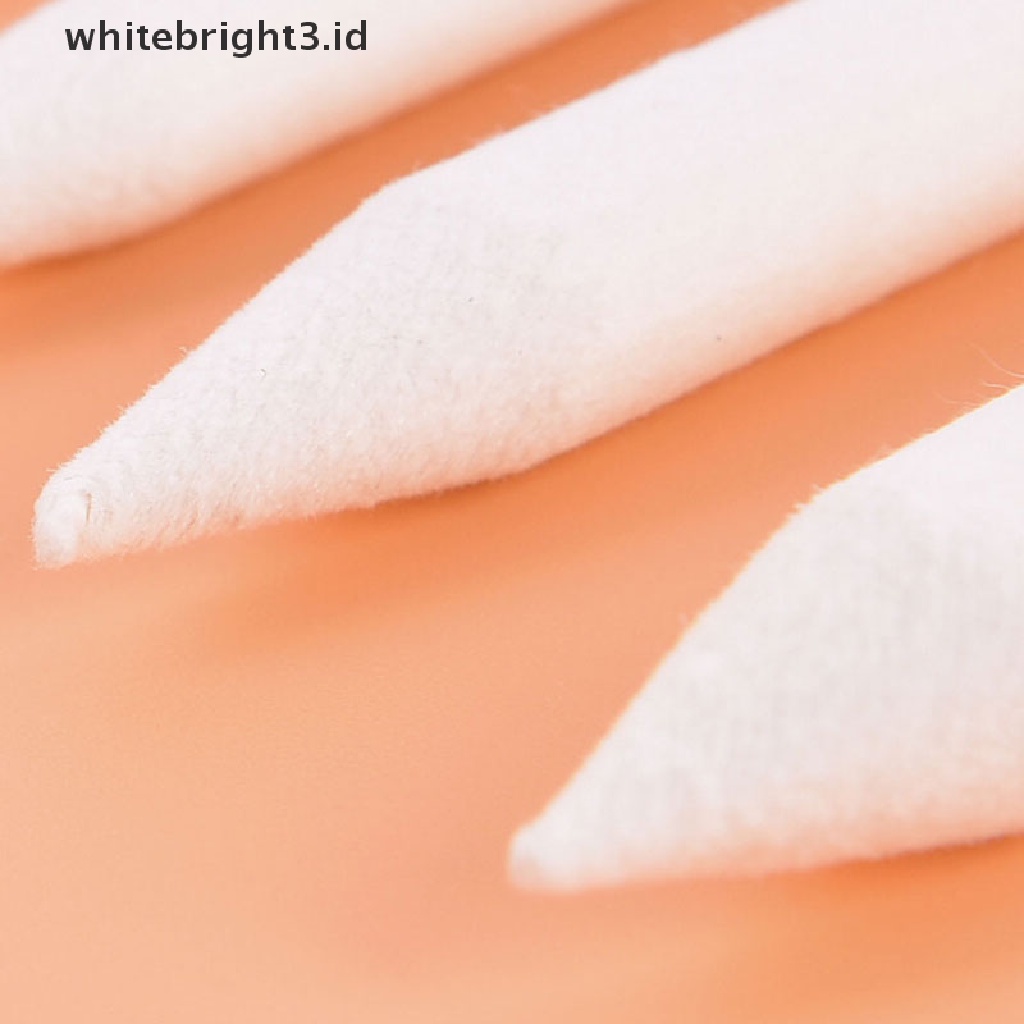 (whitebright3.id) 6pcs / set Stik Blending Smudge Stump Tortillon Warna Putih Untuk Sketsa / Gambar